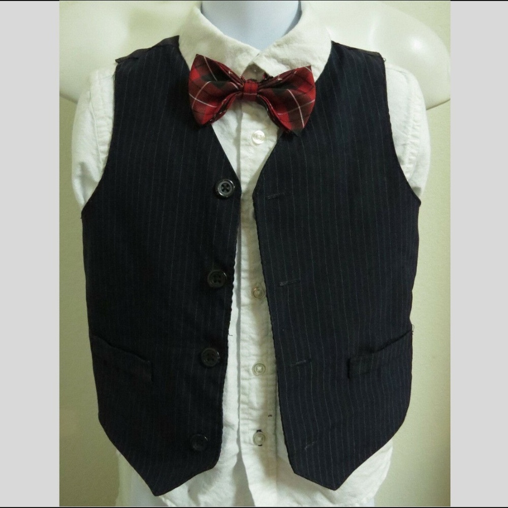 4T Blue Stripe GEORGE TODDLER BOYS #17V Suit Vest